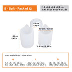 Nose Vent Sinus Relief (Pack of 12 Small Size) Soft Vents - A Simple Solution for Nasal Snorers - Reusable Snoring Device to Enj