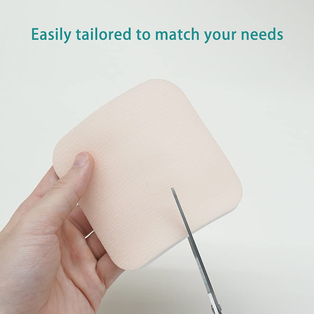 Dimora Foam Dressing, Sterile Non-Adhesive Hydrophilic Pads, Highly Absorbent 4 x4 (10 cm*10 cm) Pack of 10 Square Waterproof Dr