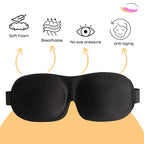 Lasting Lashes Sleep Mask Contoured Cup Night Blindfold | Soft and Comfortable Night Eye Mask with Flexible Strap | Eye Masks fo