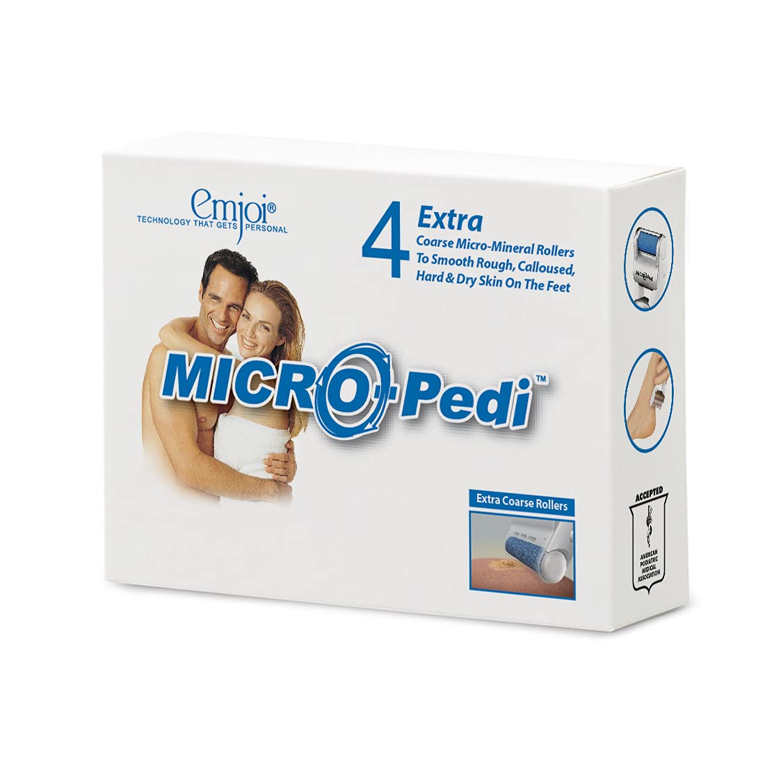 Genuine Emjoi Micro-Pedi Refill Rollers (Extra Coarse) by Emjoi