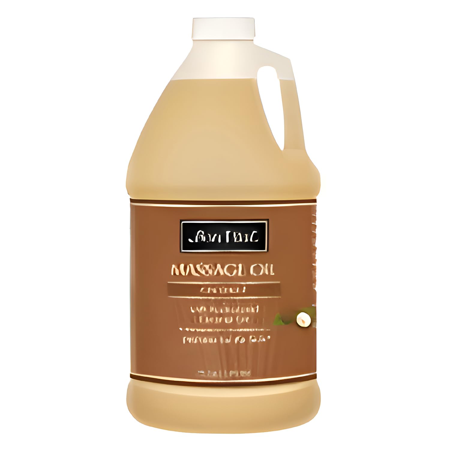 Bon Vital Coconut Massage Oil with 100% Pure Fractionated Coconut Oil to Repair Dry Skin, Used by Massage Therapists and At-Hom