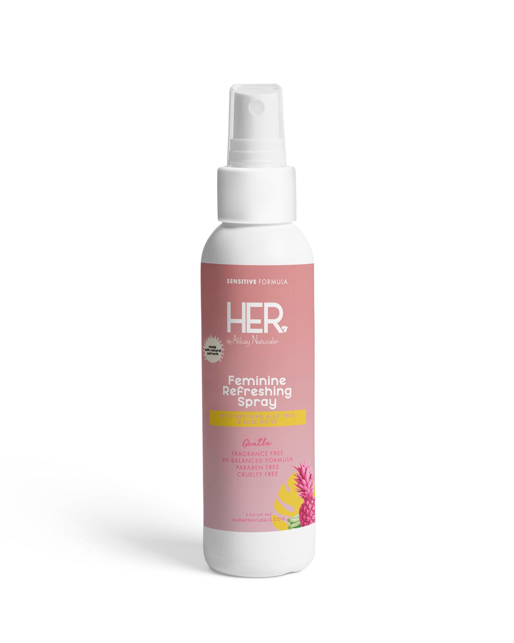Alikay Naturals Her Feminine Refreshing Spray Sensitive Formula (2 Oz)