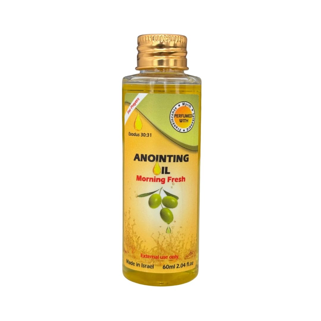 Frankincense Myrrh & Spikenard Anointing Oil from Israel - Scent of Galilee Perfume Holy Oil for Prayer 60ml / 2.03oz