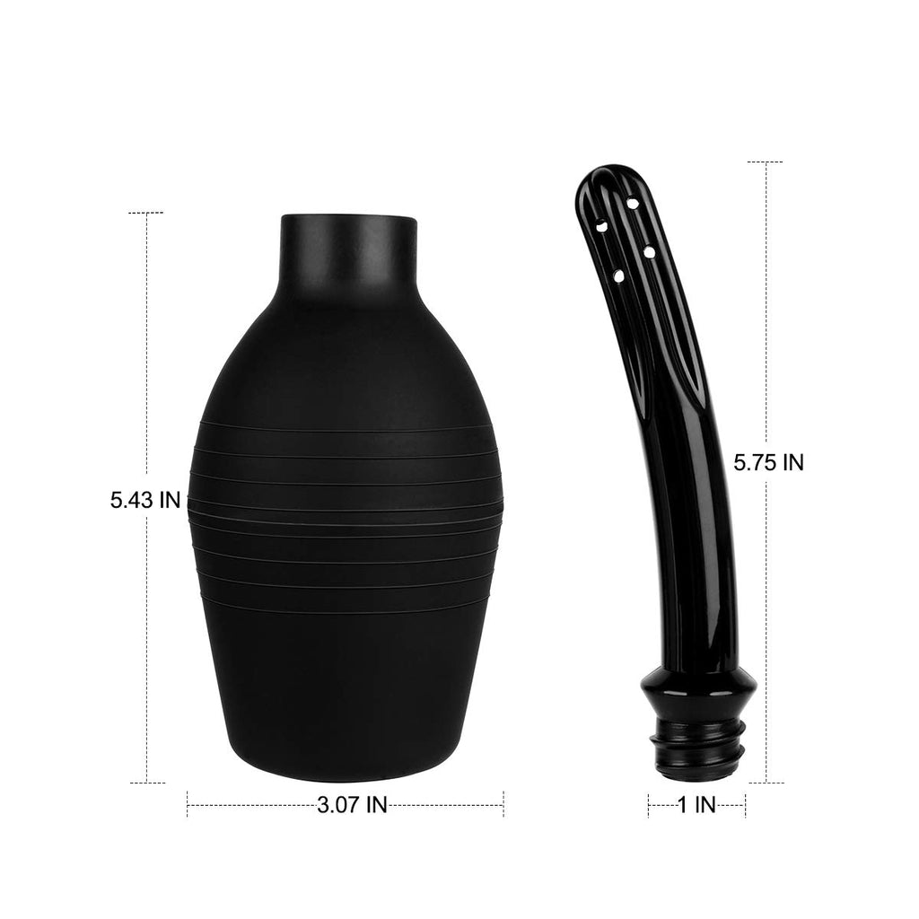 RANEU Enema Bulb Kit with Lube Anal Douche Superior Materials Douche for Men Women Made of Comfortable Material