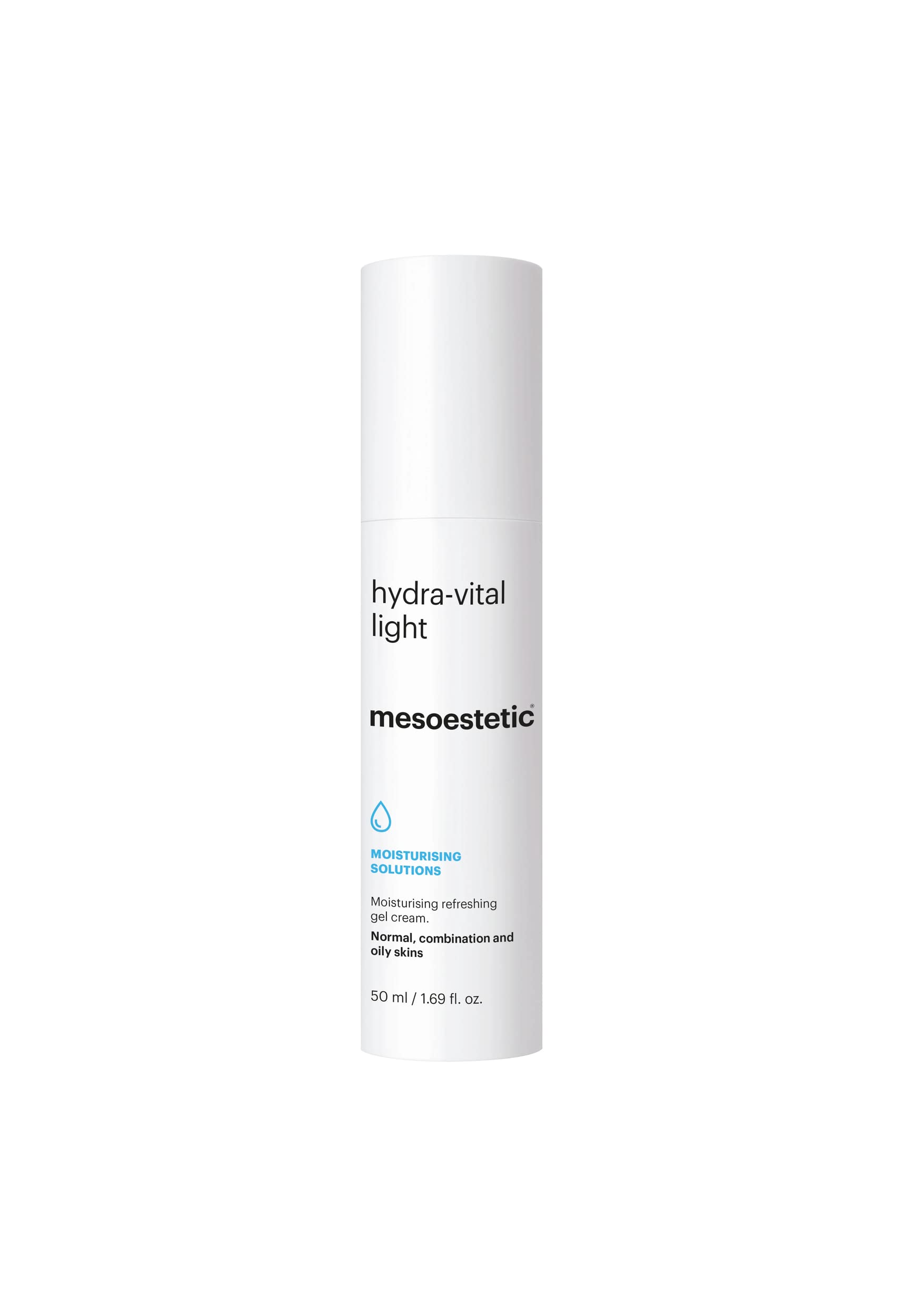 Mesoestetic Hydra-Light Moisturizing Face Cream w/Hyaluronic acid & Urban D-tox for Normal, Oily, and Combination Skin
