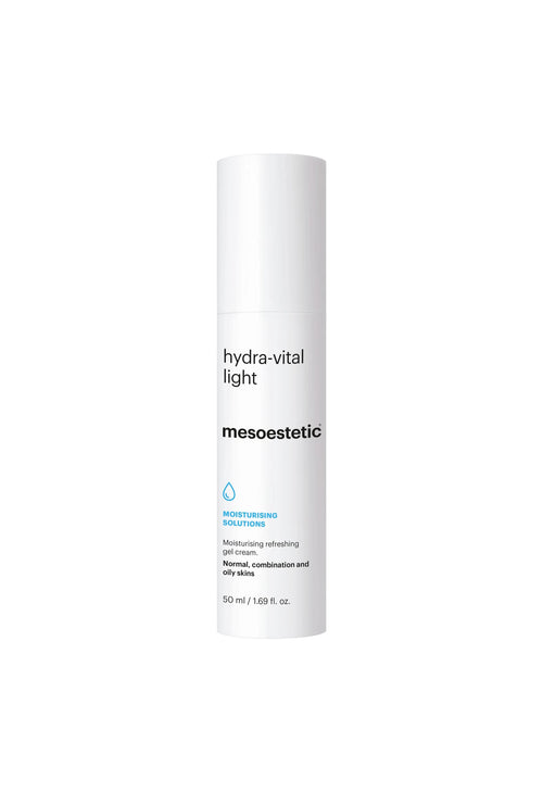 Mesoestetic Hydra-Light Moisturizing Face Cream w/Hyaluronic acid & Urban D-tox for Normal, Oily, and Combination Skin