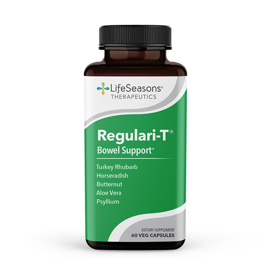LifeSeasons - Regulari-T - Bowel Support - Constipation Relief Supplement - Natural Laxative - Maintain Healthy Colon Regulation