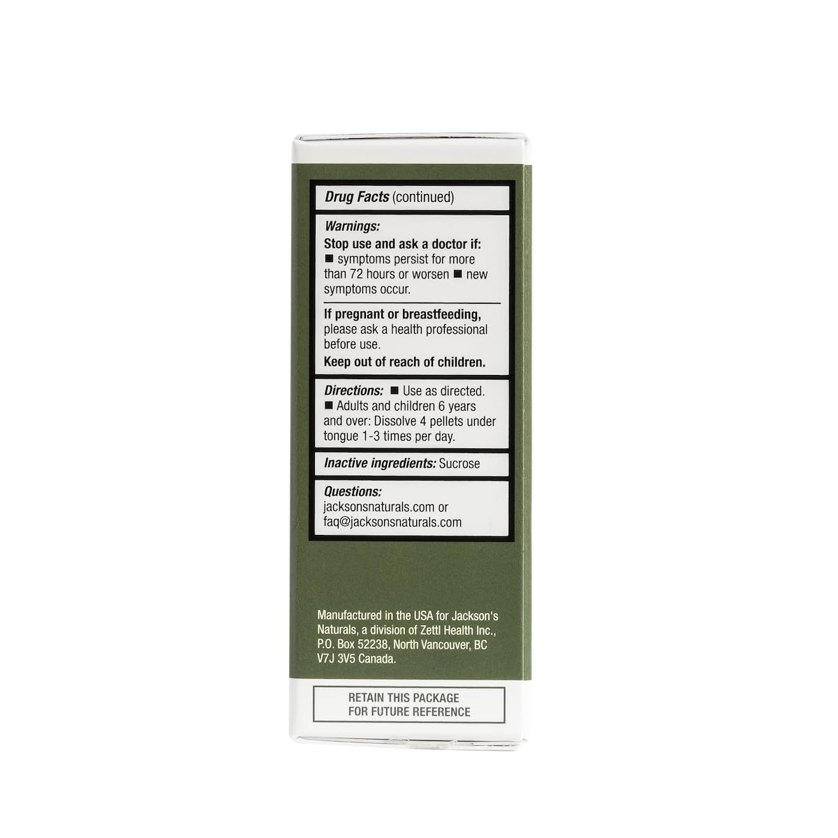 Jacksons 12-in-1 Cell Salt (500 Pellets of Size 30) - Certified Vegan, Lactose-Free All 12 Cell Salt Combination