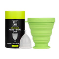 Peesafe Menstrual Cup For Women Large Size With Pouch And Menstrual Cup Sterilizing Container Combo Medical Grade Silicone Micro