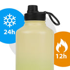 SOLARA Insulated Water Bottle 2000ml, Hot Water Bottle, Thermosteel Water Bottle for Travel, Home, Office, School, Gym, Adults,