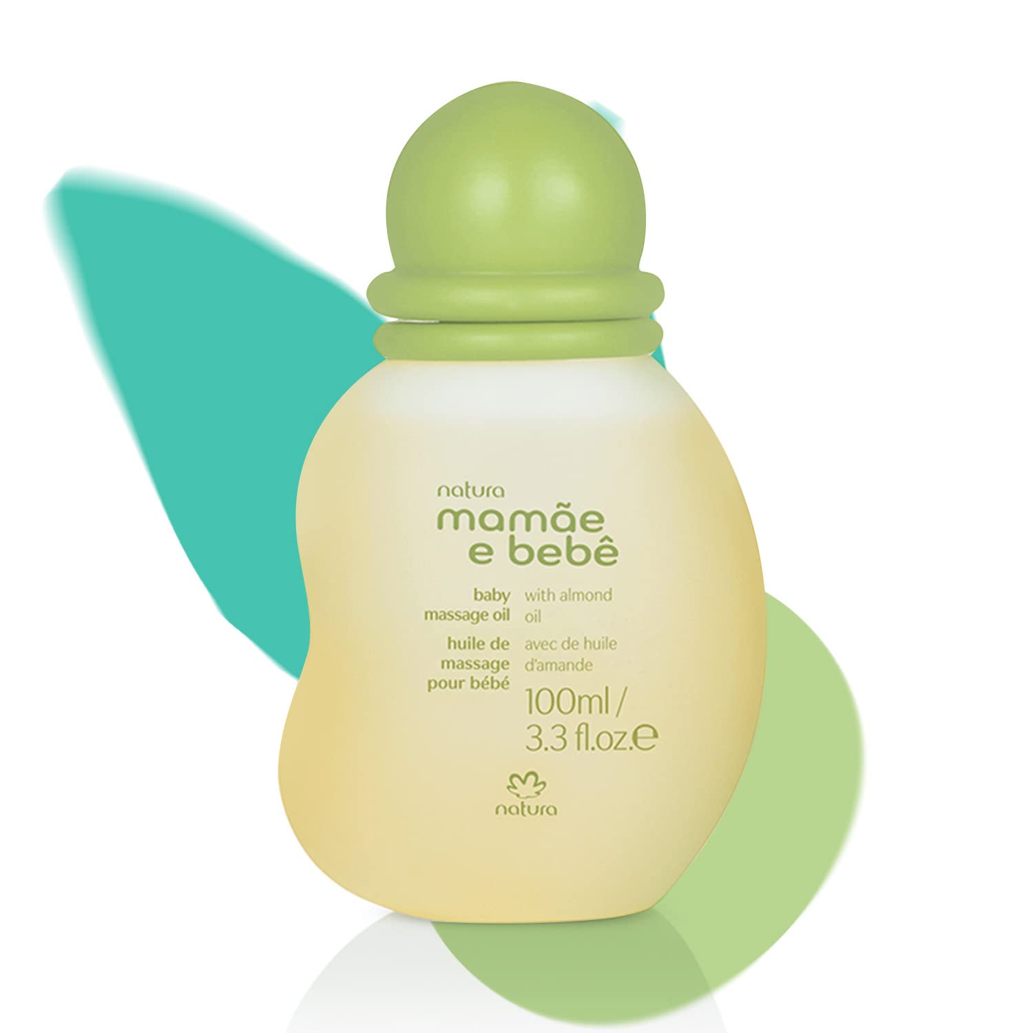 natura - Mame e Beb Baby Massage Oil - 100% Vegan - Safe & Gentle Lightweight Formula - 99% Natural Origin - All Skin Types - Cr