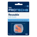 Flents Protechs Ear Plugs, 1 Pair of reusable Ear Plugs for Sleeping, Snoring, Loud Noise, Concerts, Construction, Studying & Tr