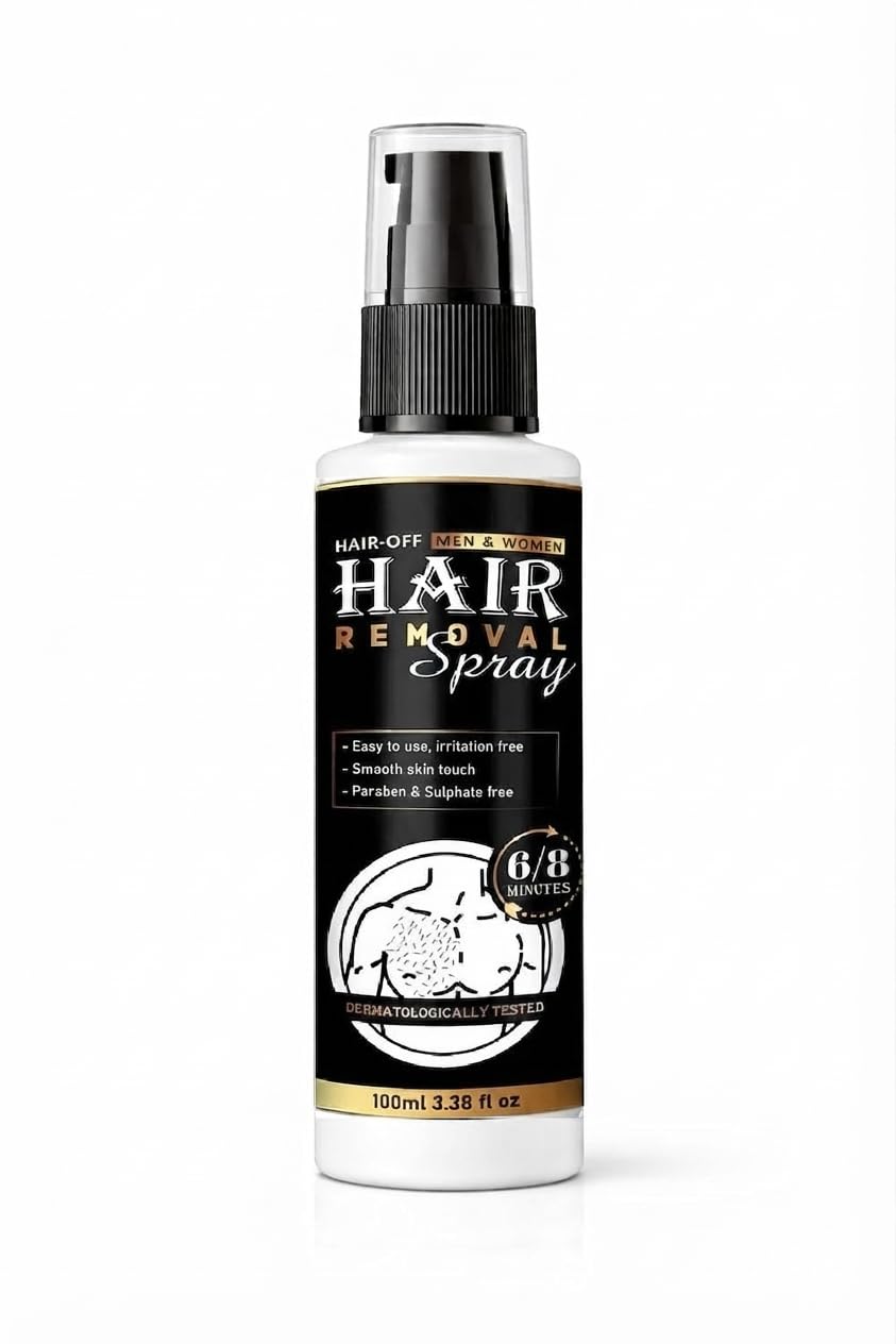 Hair Removal Spray For Men | Painless Body Hair Removal Cream Spray | Removes Unwanted Hair From Chest, Back, Arms, Legs & Under