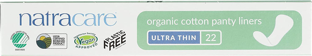 Panty Liners, Cotton, 22 ct, 5 Boxes (110 Liners Total)