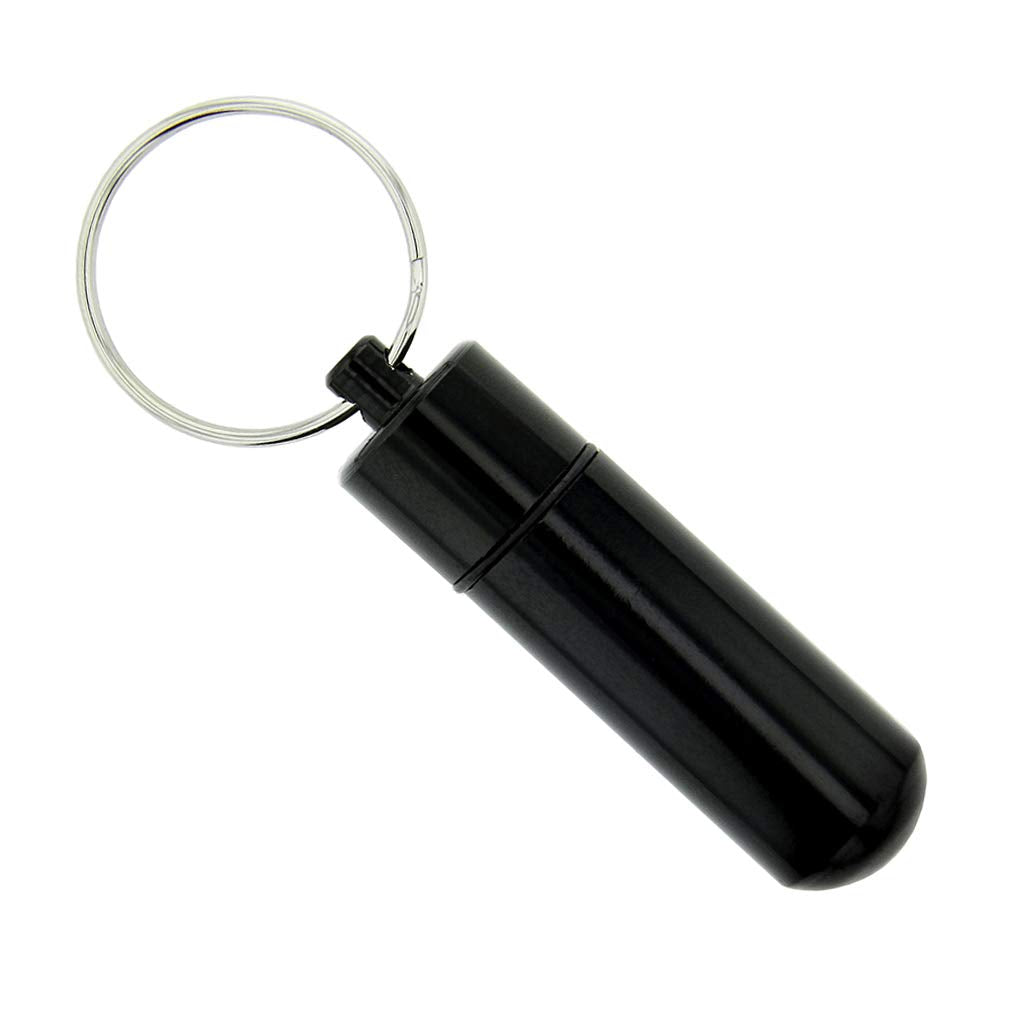LDS Black Aluminum Oil Vial for Consecrated Olive Oil & Priesthood Holders of All Ages, Elders & Priests, Annointing, Blessing &