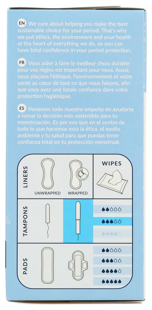 Natracare Tampons Super with Applct 16 Ct (Multi-pack of 5 Boxes)