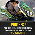 5 Cans, BaccOff Wintergreen Pouches | No Tobacco Dip, No Nicotine, Smokeless Alternative Snuff