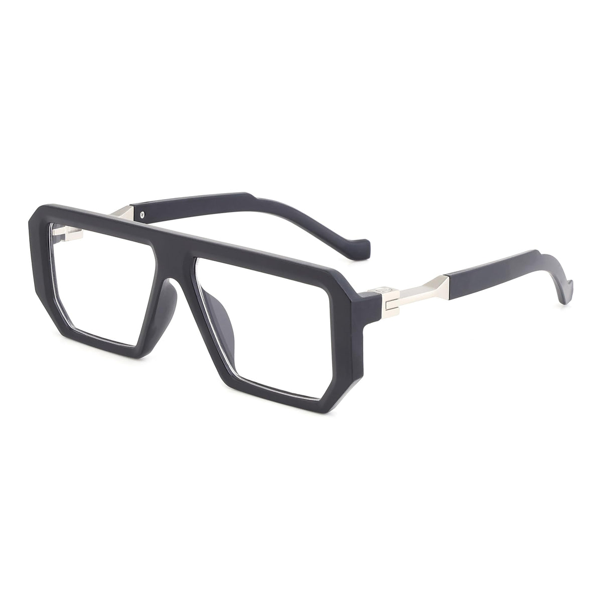 Dervin Square Zero Power Blue Cut Computer Bluelight Blocking Glasses For Men and Women | Anti Glare, Lightweight & Blocks Harmf