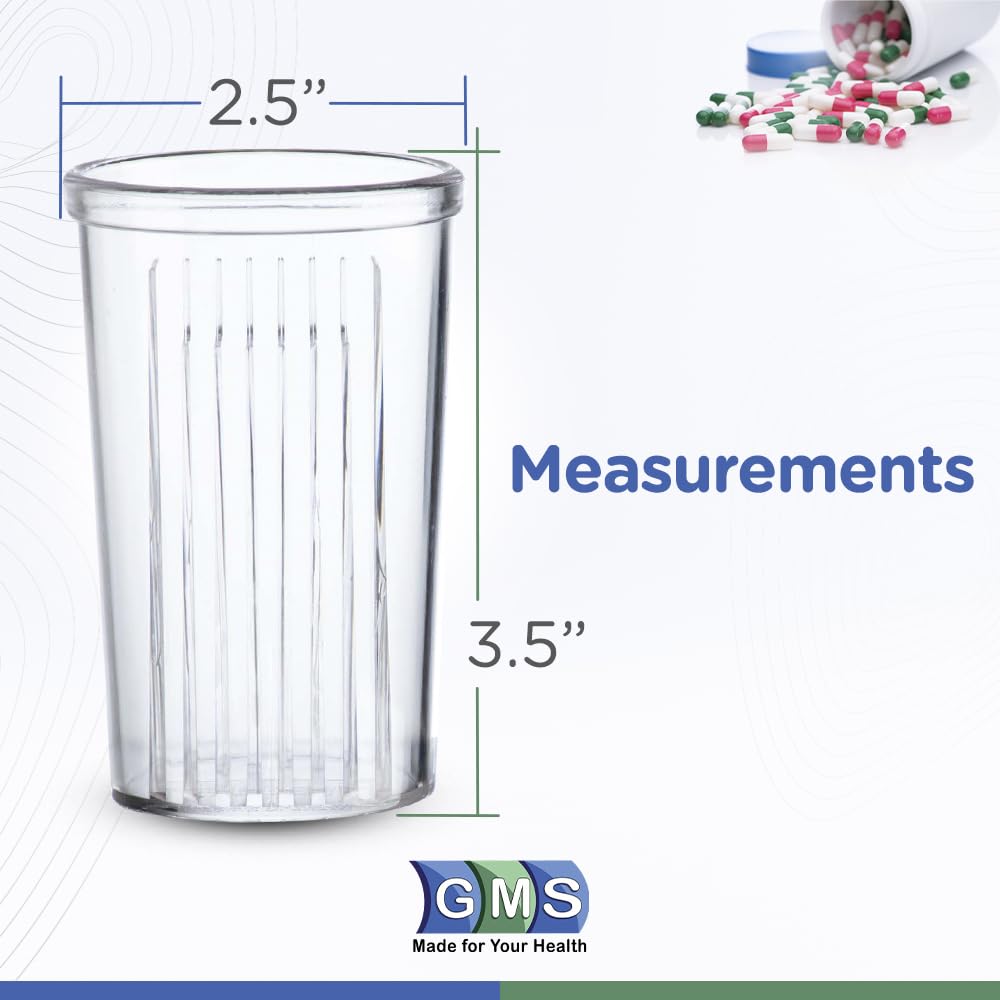 GMS Pill Taker Cup - Makes Swallowing Medium to Large Tablets, Capsules & Pills Easy - Simply Drink Medicines Along with Water -