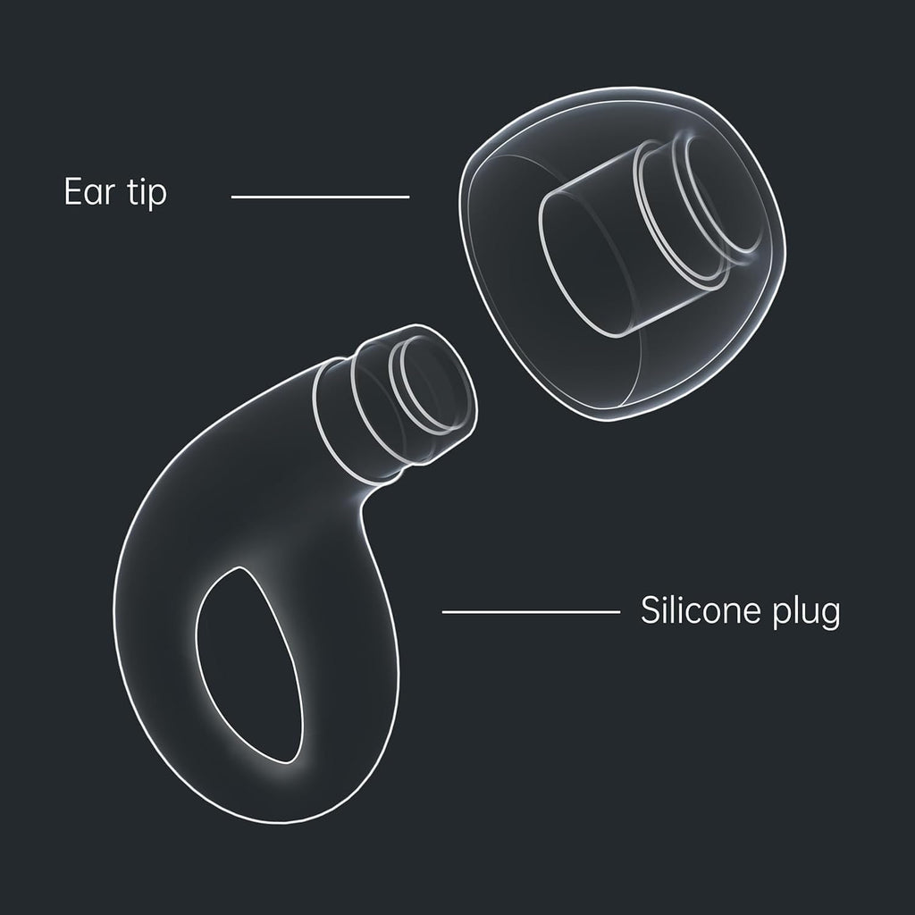 Ear Plugs for Sleeping Noise Cancelling, Reusable Silicone Earplugs for Sleeping, Deep Focus, Travel, Snoring, 30dB Noise Reduct