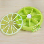 INVODA 4PCS Pill Cases Weekly Pill Organizer 7 Day Pill Box with 1Pcs Felt Storage Pouch Small Cute Pill Container (Pill Box +De