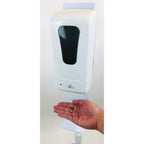 Healthy Bubbles Automatic Hand Sanitizer Station on Wheels, Adjustable Height