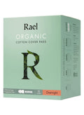Rael, Organic Cotton Cover Pads, Overnight, 10 Count