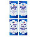 Clear Eyes Contact Lens Relief Soothing Eye Drops 0.50 oz (0.5 Fl Oz (Pack of 4))