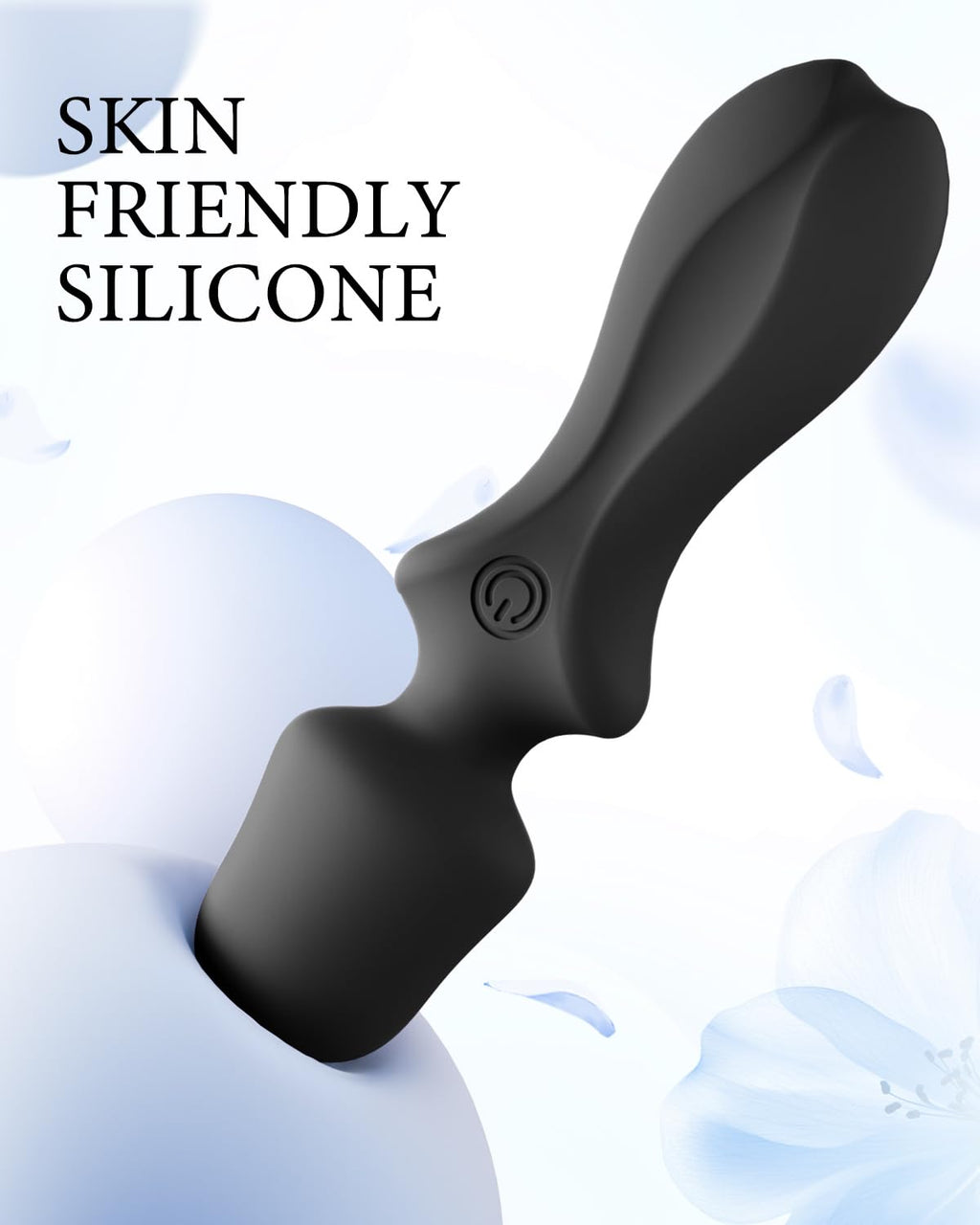 PinkScrew Portable Electric Travel Massager, Powerful Handheld Mini Neck Muscle Massage Tool (Black)