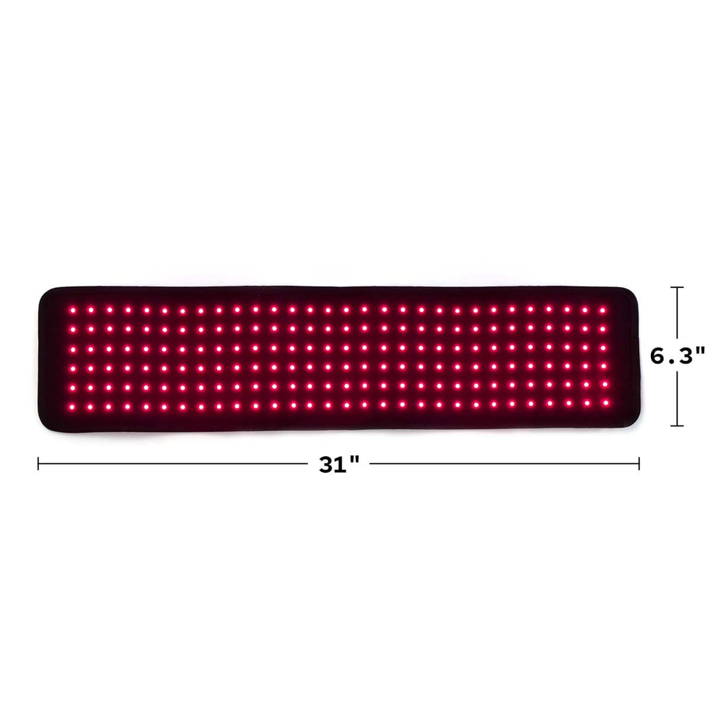 Fringe Red Light Therapy Extra Long Wrap, Wireless, Both Red Light 660nm and Infrared Light 850nm, 360 LED Lights, Sports Recove
