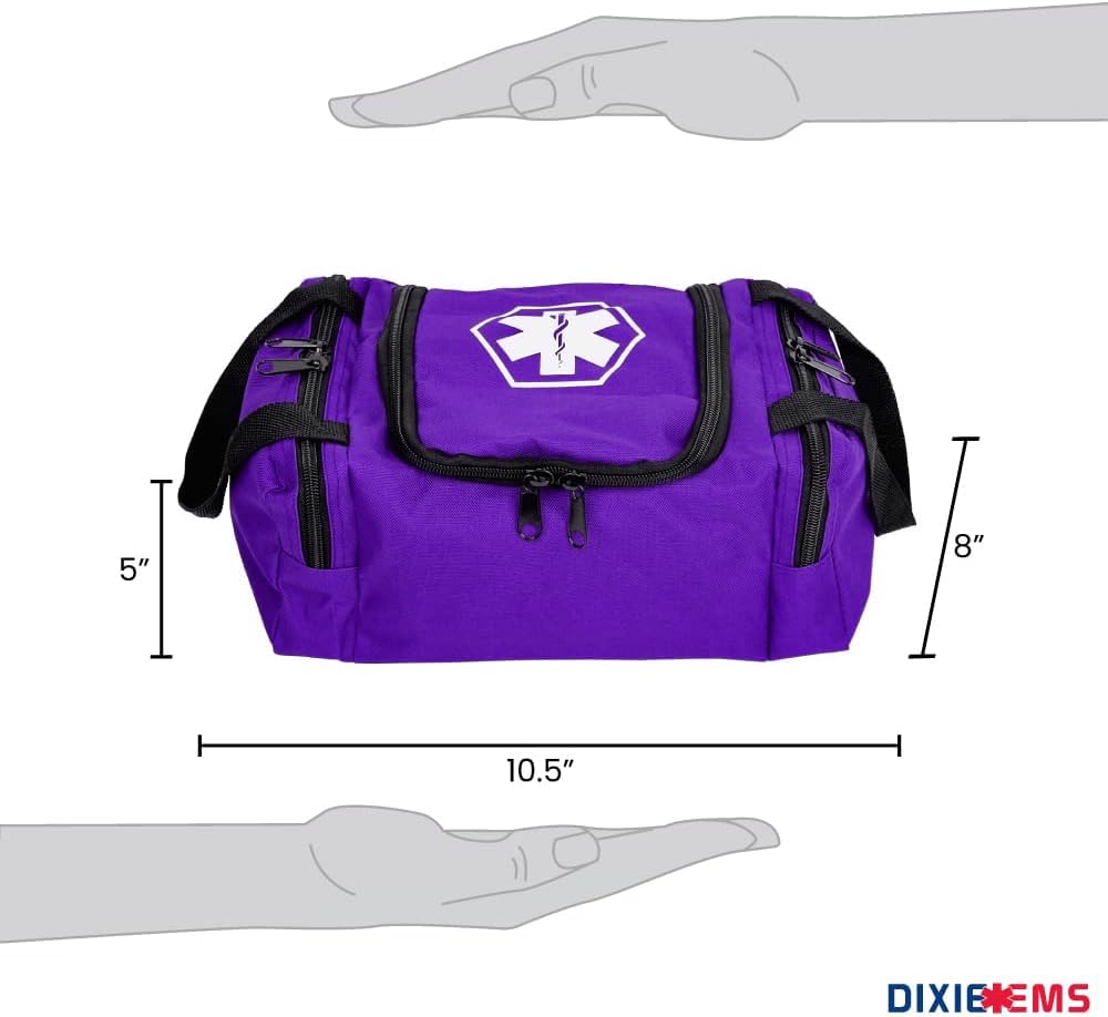 Dixie EMS Dixigear Empty First Responder II Bag 10.5 x 5 x 8 - Purple
