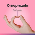 Crcle Omeprazole 20mg Tablets (84 Ct, Six 14 Day Courses) - Delayed-Release Heartburn Medicine - Daily Use Acid Reducer for Freq