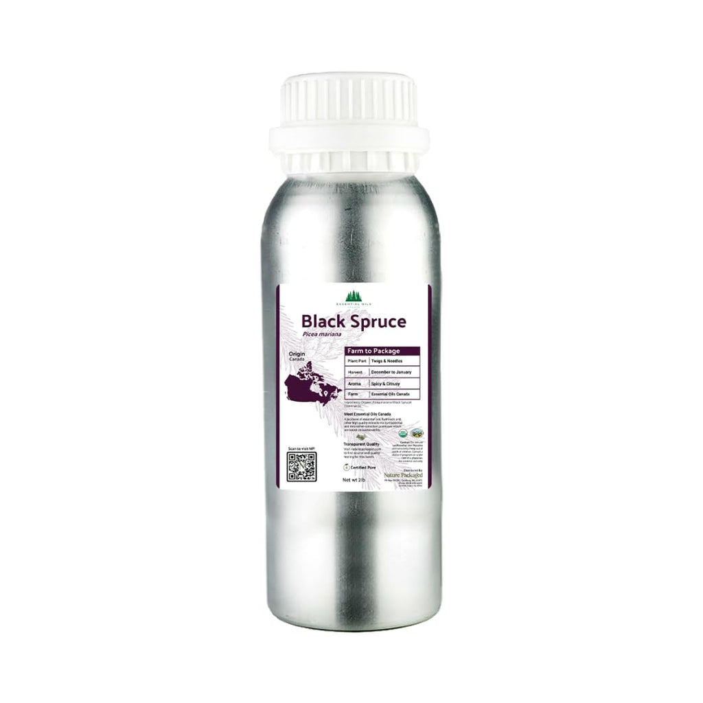 Nature Packaged Black Spruce Essential Oil from Canada - Pure Essential Oils for Diffuser, Humidifier, or Aromatherapy- Fresh & 