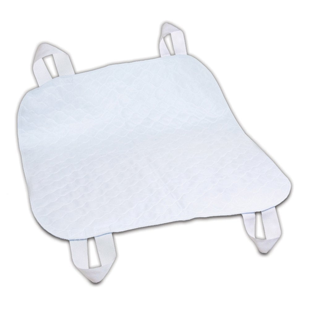 Essential Medical Supply Quik-Sorb Brushed Polyester Underpad with Positioning Straps, 34 inch X 35 inch, 3 Count