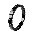 TACBSP Hematite Bracelet for Men Natural Stone Hematite Bracelet Black Stretch Beaded Bracelet Reclaim Your Confidence Male Ener