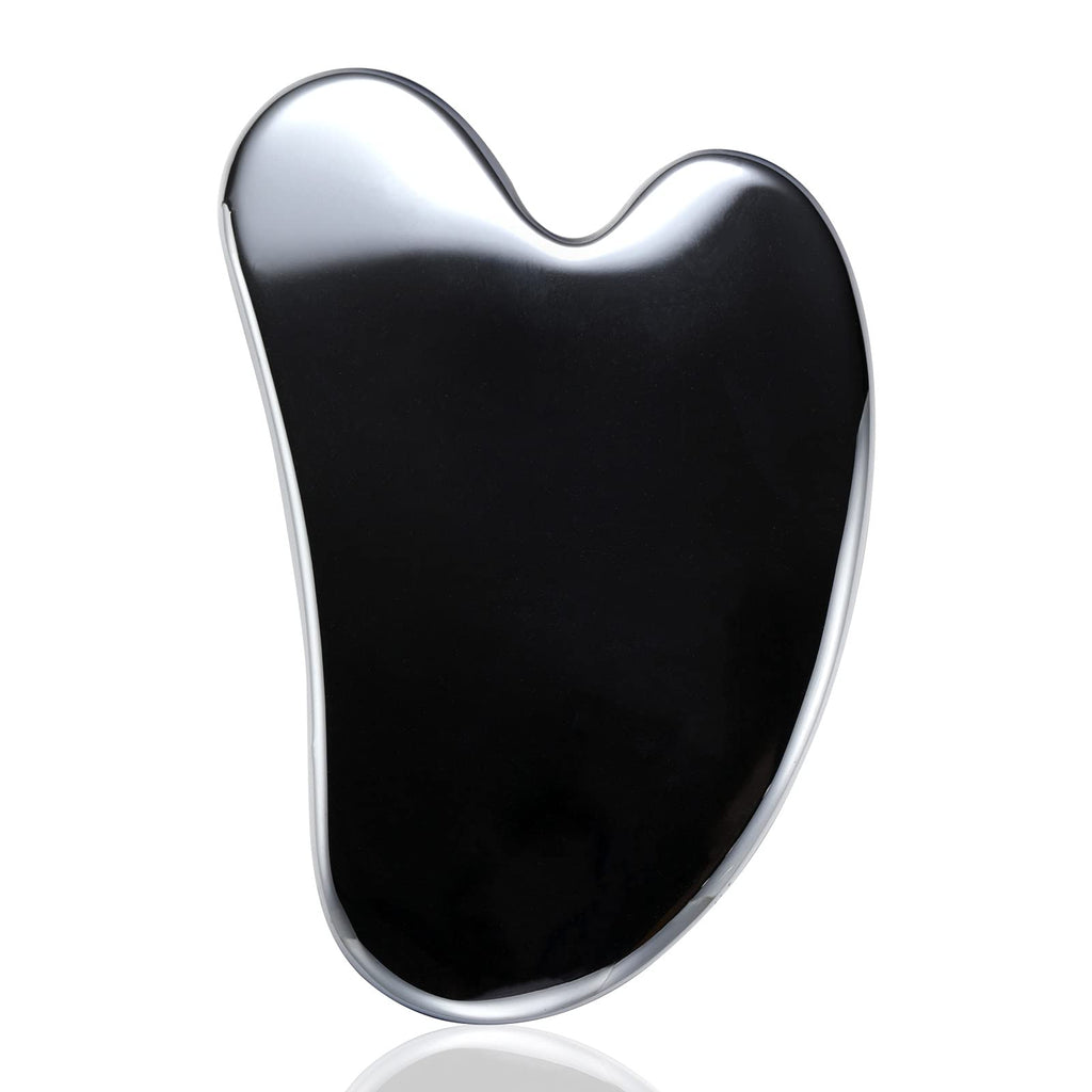 HOTACE Terahertz Energy Stone Gua Sha Scraper Tools Lymphatic Drainage Massager Facial Beauty Tools-Heart Shape