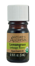 Natures Alchemy Organic Essential Oil Lemongrass, 0.17 fl oz