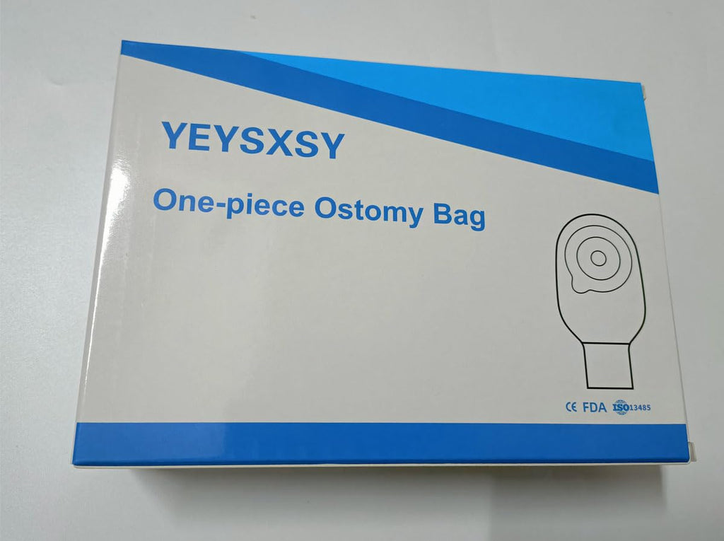 Ostomy Colostomy Supplies, 10 PCS Colostomy Bag, One Piece Drainable Pouches with Twist-Tie for Ileostomy Stoma Care, Cut to Fit