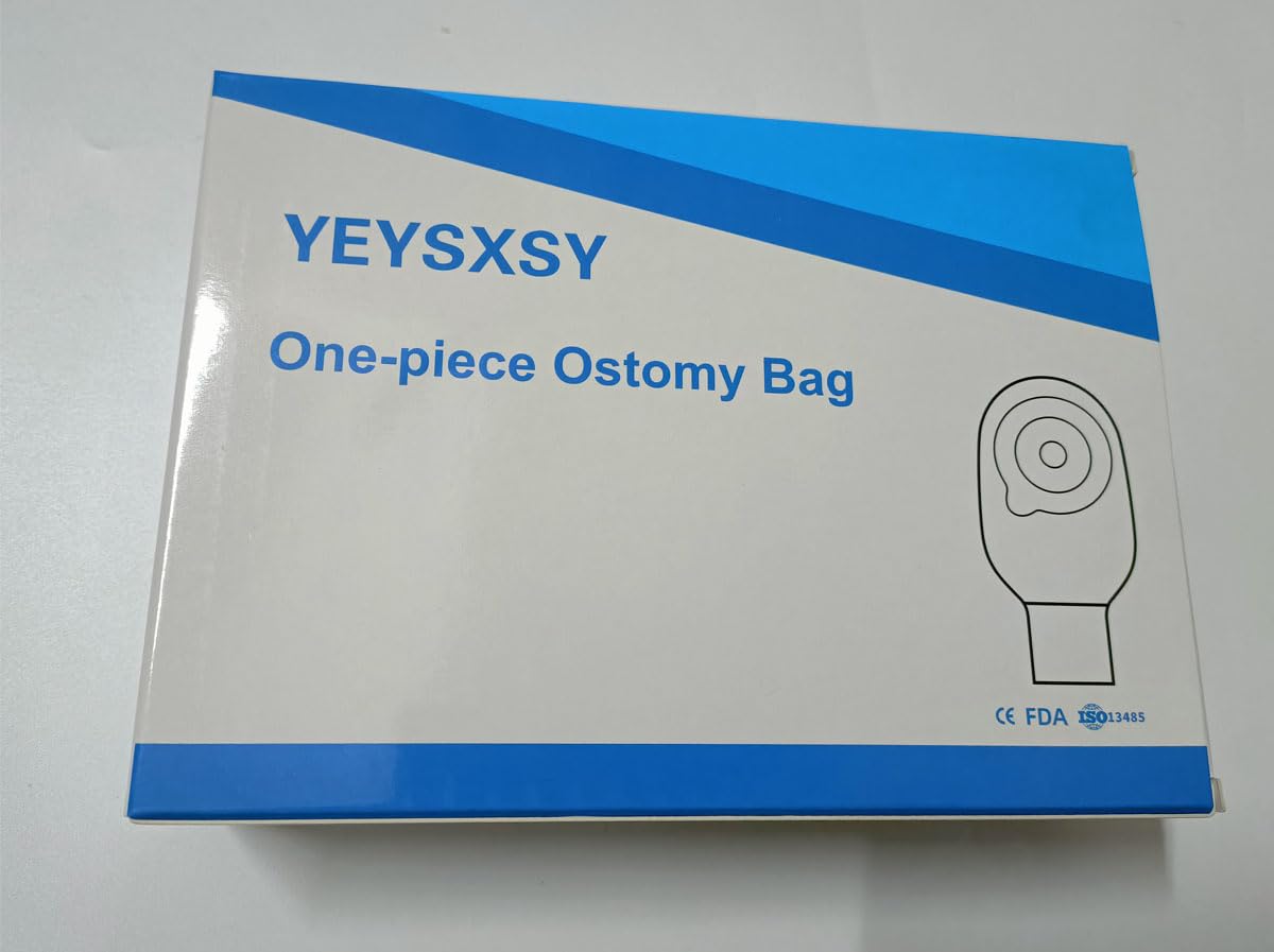 Ostomy Colostomy Supplies, 10 PCS Colostomy Bag, One Piece Drainable Pouches with Twist-Tie for Ileostomy Stoma Care, Cut to Fit