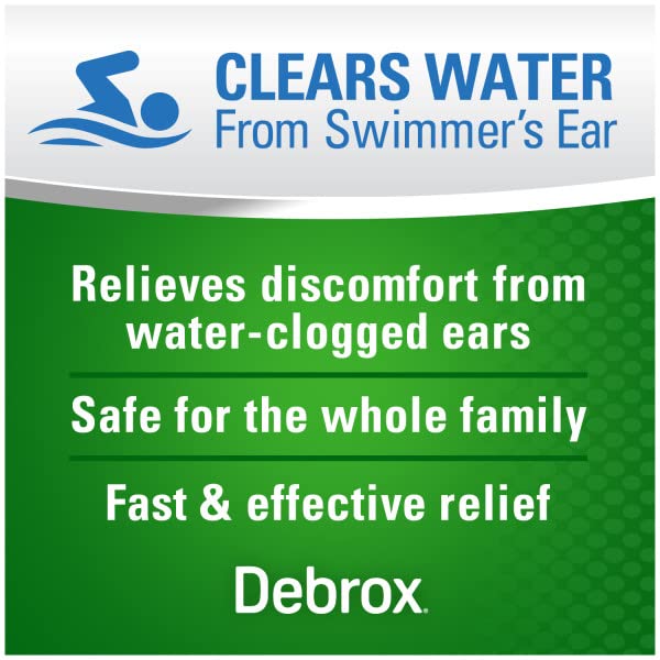Debrox Swimmer's Ear Drying Drops for Adults & Kids, 1 Fl oz. (Pack of 4)