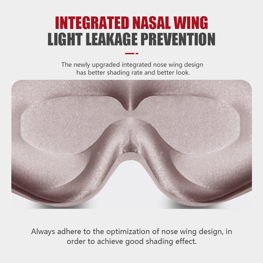 Sleep Mask, 3D Deep Contoured Eye Covers for Sleeping, 99% Block Out Light Eye Mask, Zero Eye Pressure Cup Blindfold for Men Wom