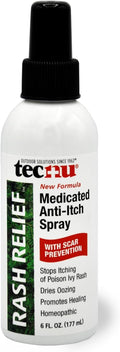 Tecnu Rash Relief Medicated Anti-Itch Spray 6 oz (Pack of 2)