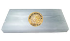 New Age Imports, Inc. ~ Premium Quality Selenite Charging Plate 8x4'' - Approx. 2 LBs. Great for Wicca, Reiki, Healing, Metaphys
