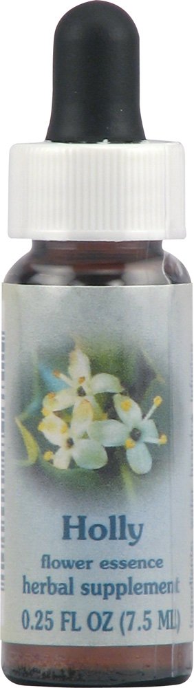 Flower Essence Services Supplement Dropper, Holly, 0.25 Ounce