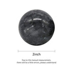BRABUD 2 Dark Grey Marble Ball Exercise Massage Balls Health Stress Relieve Hand Exercise Baoding Balls BS020