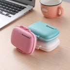 Kcmwsy Travel Pill Organizer Small Pill Box Portable Daily 8 Compartment Pill Case for Purse Pocket Medicine Vitamin Holder Cont