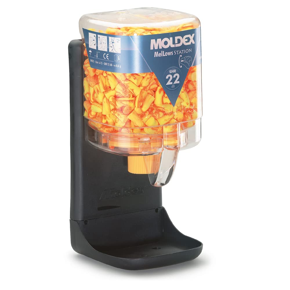 Moldex 7625 Earplugs MelLows SNR 22dB in MoldexStation (250 Pairs)