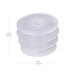 Oral Syringe Adapter Plugs, Compatible with 12 and 16 Oz Oval, 28 mm, 50 Count (Pack of 1)