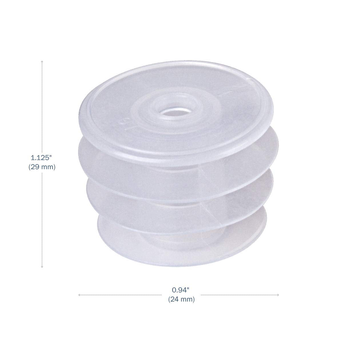 Oral Syringe Adapter Plugs, Compatible with 12 and 16 Oz Oval, 28 mm, 50 Count (Pack of 1)