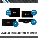 BodyMed Gel Cold Packs, Black, Oversize, 21 in. x 11 in. - Reusable Cold Therapy Ice Pack - Professional Fitness Cold Compress f